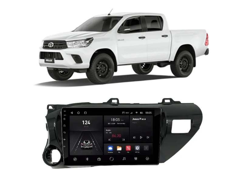 Central Multimídia Android Toyota Hilux Pick Up 2016 2023 NAVPRO