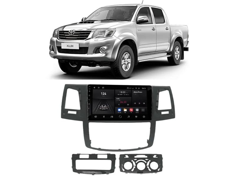 Central Multimídia Android Toyota Hilux (2006-2008) - QUADCORE PLUS NAVPRO