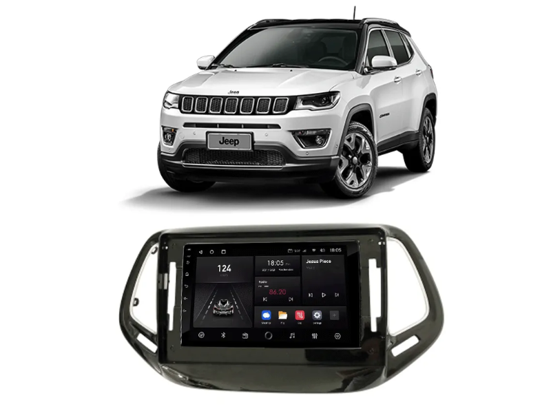 Central Multimidia Android Jeep Compass (2017-2021) - NAVPRO OCTACORE PRO