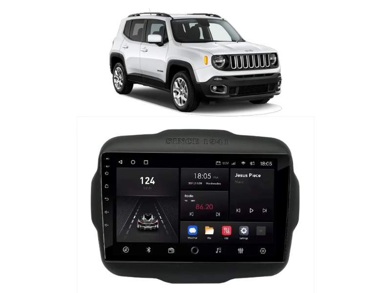 Central Multimidia Android Jeep Renegade (2016-2023) - NAVPRO OCTACORE PRO