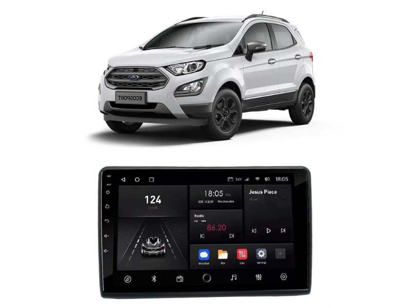 Central Multimidia Android Ford Ecosport (2018-2020) - NAVPRO QUADCORE PLUS