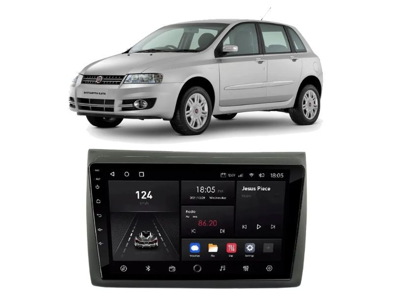 Central Multimídia Android FIAT STILO - NAVPRO OCTACORE PRO