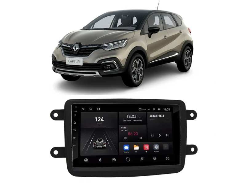 Central Multimídia Android Renault Captur - NAVPRO OCTACORE PRO