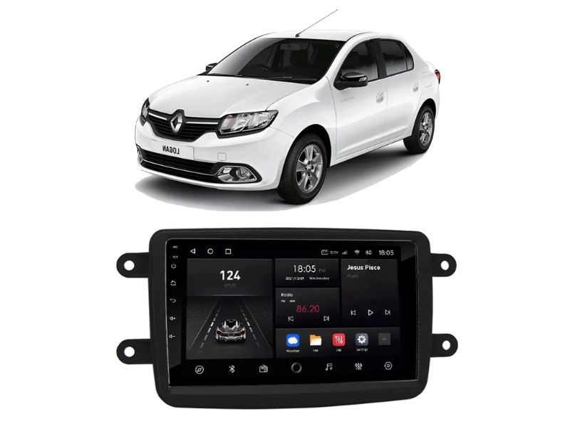 Central Multimídia Android Renault Logan (2012-2023) - NAVPRO OCTACORE PRO