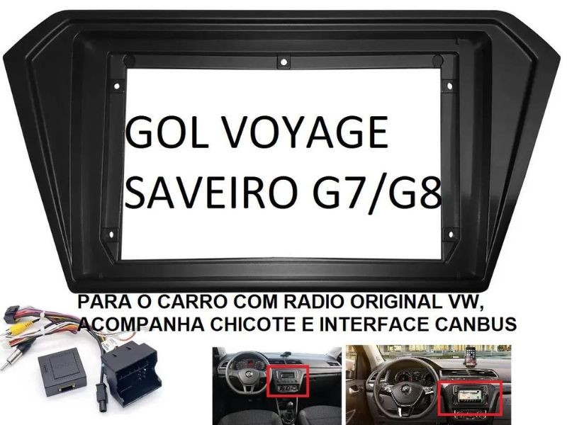 Kit Multimídia Vw Gol G7 G8 2016 A 2022  NAVPRO CASKA