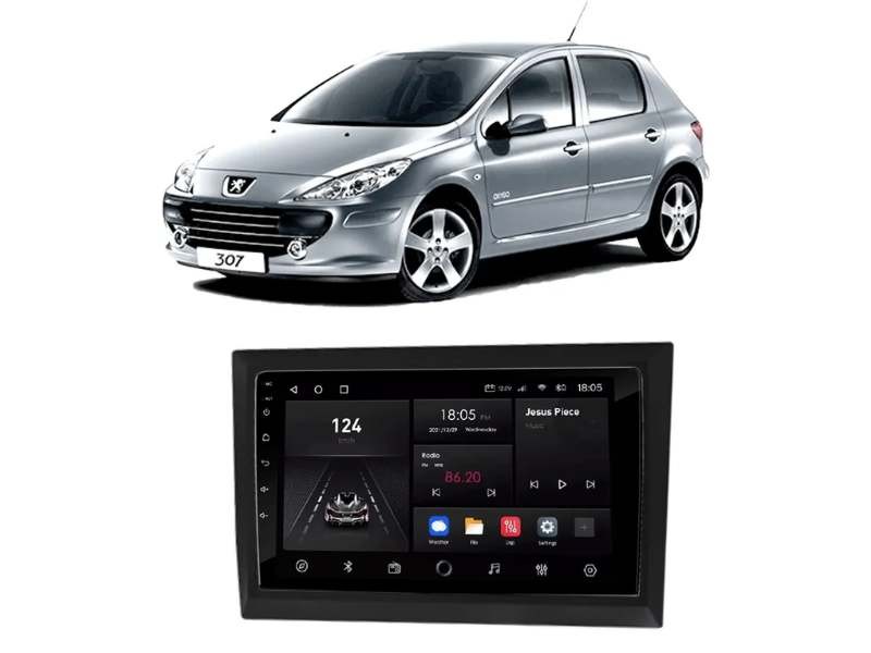 Central Multimídia Android Peugeot 307/407 - NAVPRO OCTACORE PRO