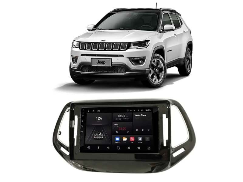 Central Multimidia Android Jeep Compass (2017-2021) - NAVPRO QUADCORE PLUS