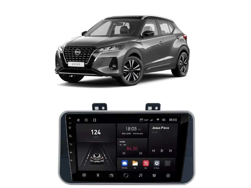 Central Multimídia Android NISSAN Kicks SL - NAVPRO OCTACORE PRO