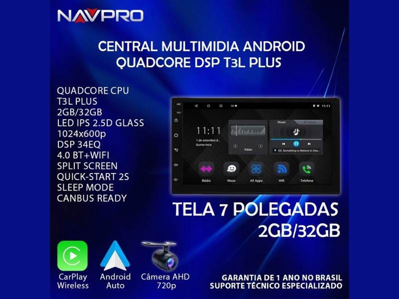 Central Multimidia Android Renault Sandero (2007-2010) - NAVPRO QUADCORE PLUS