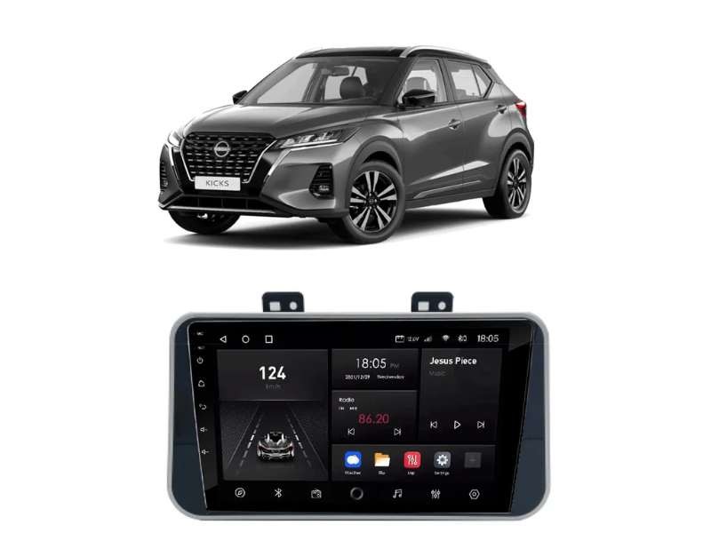 Central Multimídia Android NISSAN Kicks - NAVPRO OCTACORE PRO