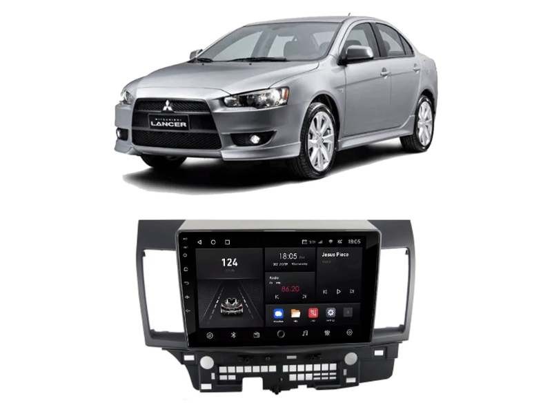 Central Multimídia Android MITSUBISHI LANCER (2008-2018) - NAVPRO QUADCORE PLUS