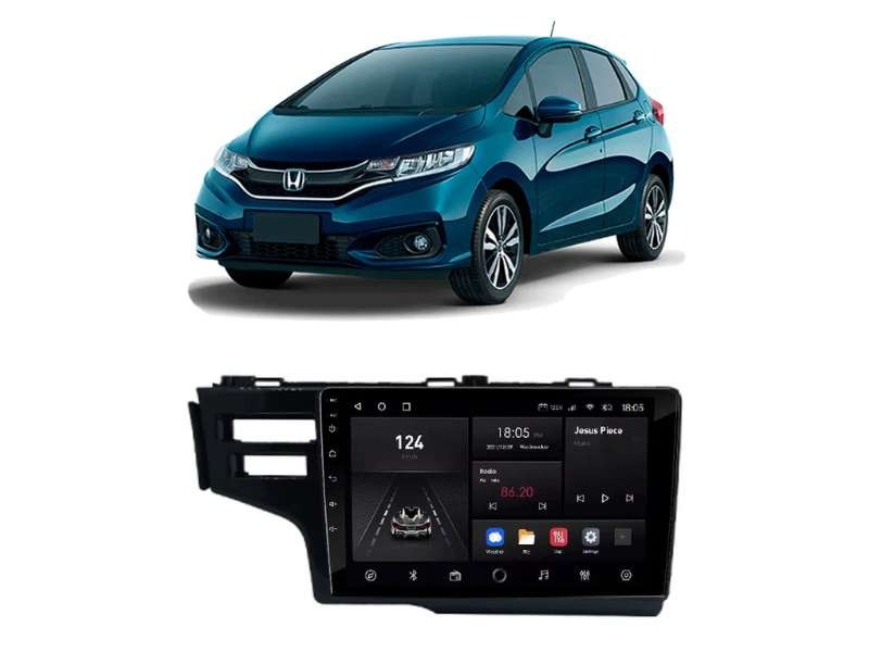 Central Multimídia Android Honda Fit (2015-2022) - NAVPRO QUADCORE PLUS