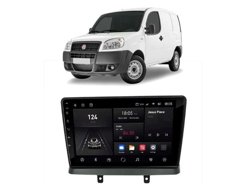 Central Multimídia Android Fiat Doblo (2001-2021) - NAVPRO QUADCORE PLUS