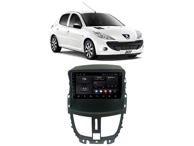 Central Multimidia Android Peugeot 207 - NAVPRO OCTACORE PRO