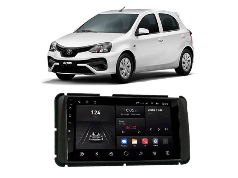 Central Multimídia Android Toyota Etios - NAVPRO OCTACORE PRO