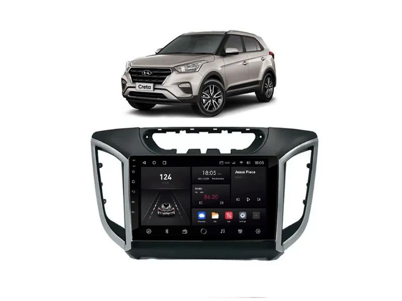 Central Multimídia Android Hyundai Creta (2014-2021) (1a geração) - NAVPRO OCTACORE PRO