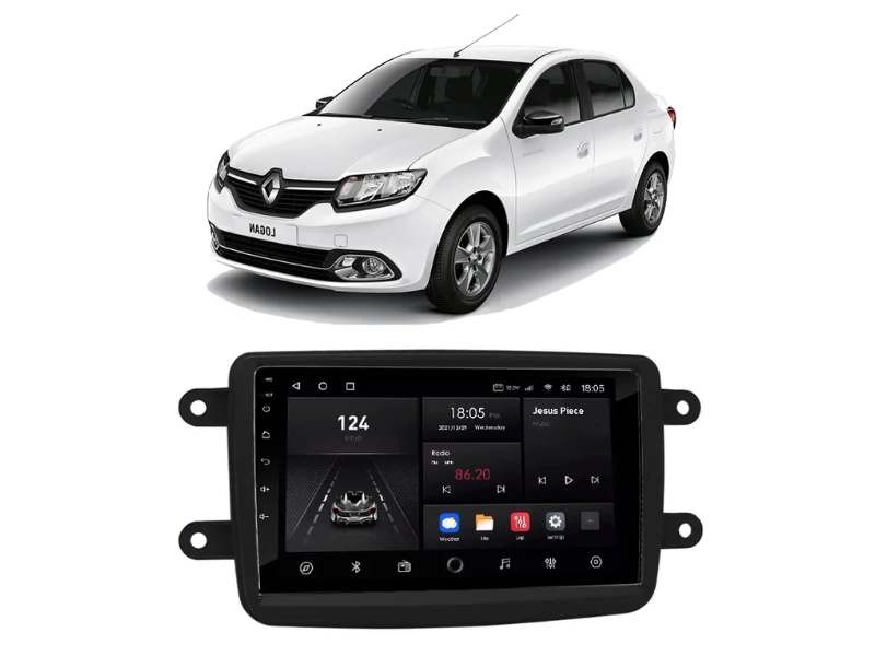 Central Multimidia Android Renault Logan (2012-2023) - NAVPRO QUADCORE PLUS