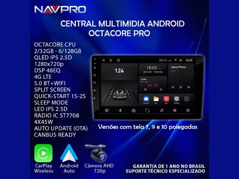 Central Multimidia Android FORD KA (2014-2018) - NAVPRO QUADCORE PLUS