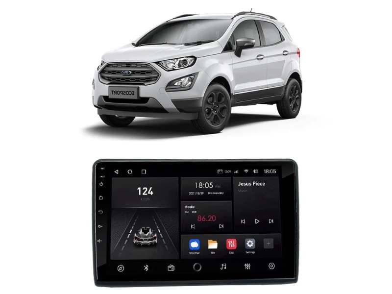 Central Multimidia Android Ford Ecosport (2018-2020) - NAVPRO QUADCORE PLUS