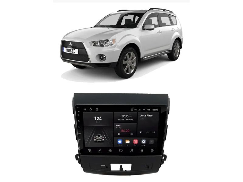 Central Multimídia Android Mitsubishi Outlander (2008-2012) - NAVPRO QUADCORE PLUS