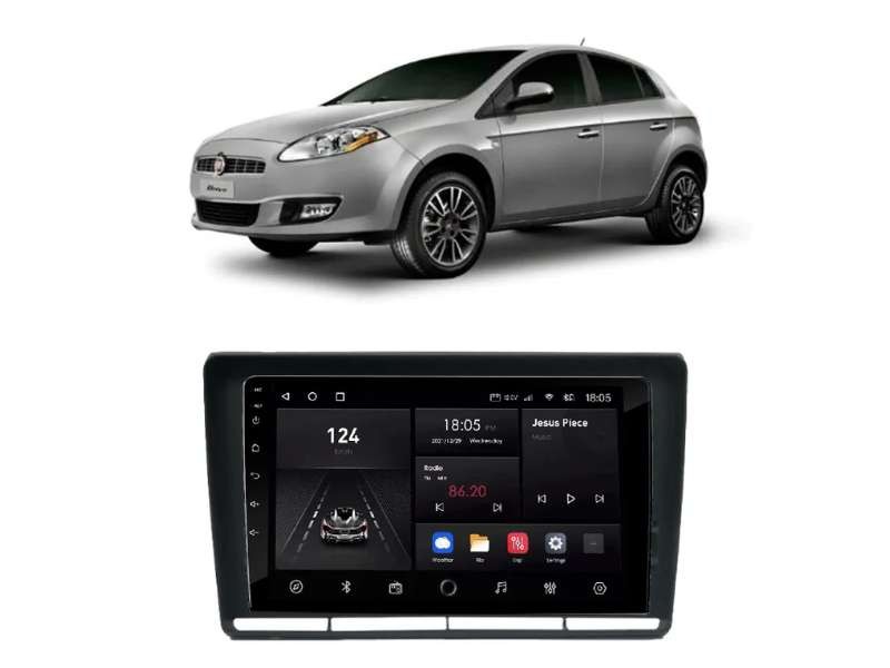 Central Multimídia Android Fiat Bravo - NAVPRO OCTACORE PRO