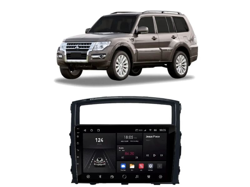 Central Multimídia Android Mitsubishi Pajero Full (2008-2021) - NAVPRO QUADCORE PLUS