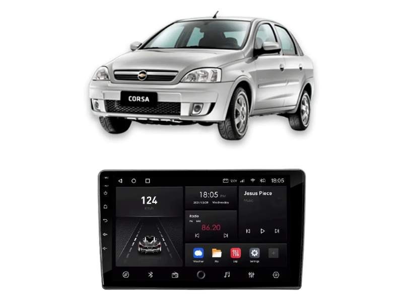 Central Multimídia Android GM CORSA (2002-2011) - NAVPRO OCTACORE PRO