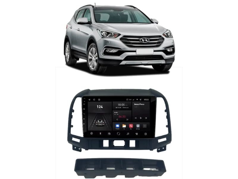 Central Multimídia Android Hyundai Santa Fé (2007-2013) - NAVPRO OCTACORE PRO