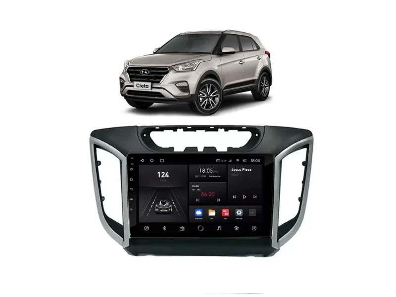 Central Multimídia Android Hyundai Creta (1a geração) - QUADCORE PLUS NAVPRO