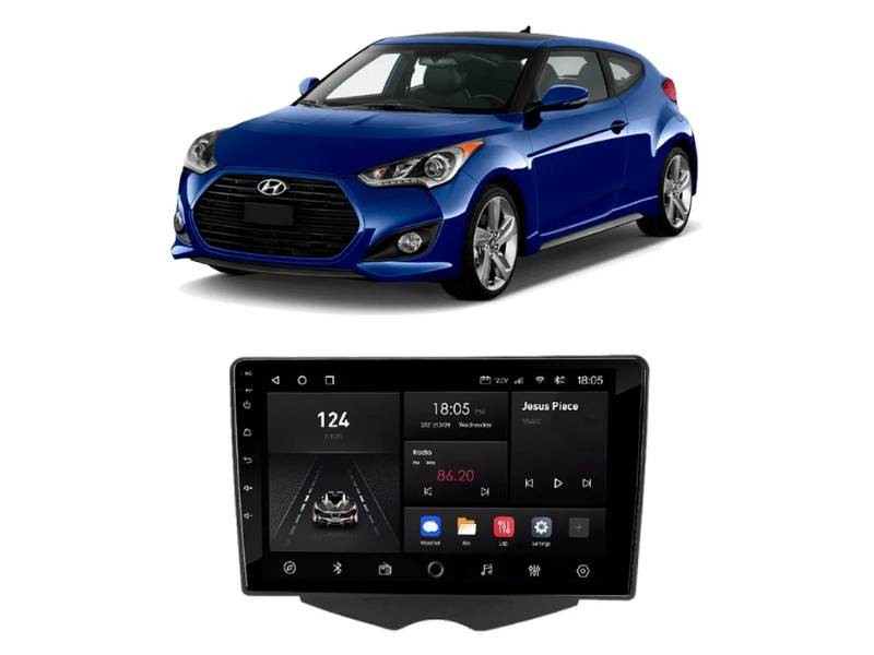 Central Multimídia Android HYUNDAI VELOSTER (2011-2016) - NAVPRO OCTACORE PRO