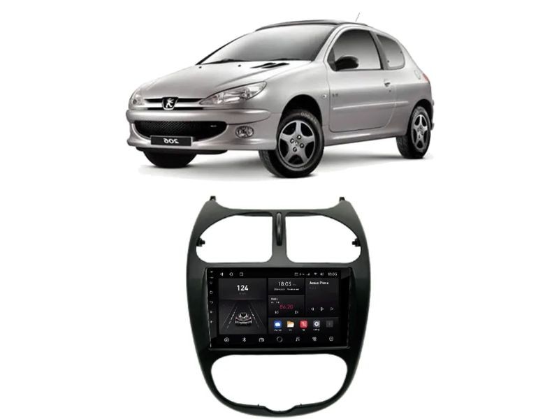 Central Multimidia Android Peugeot 206 - NAVPRO OCTACORE PRO