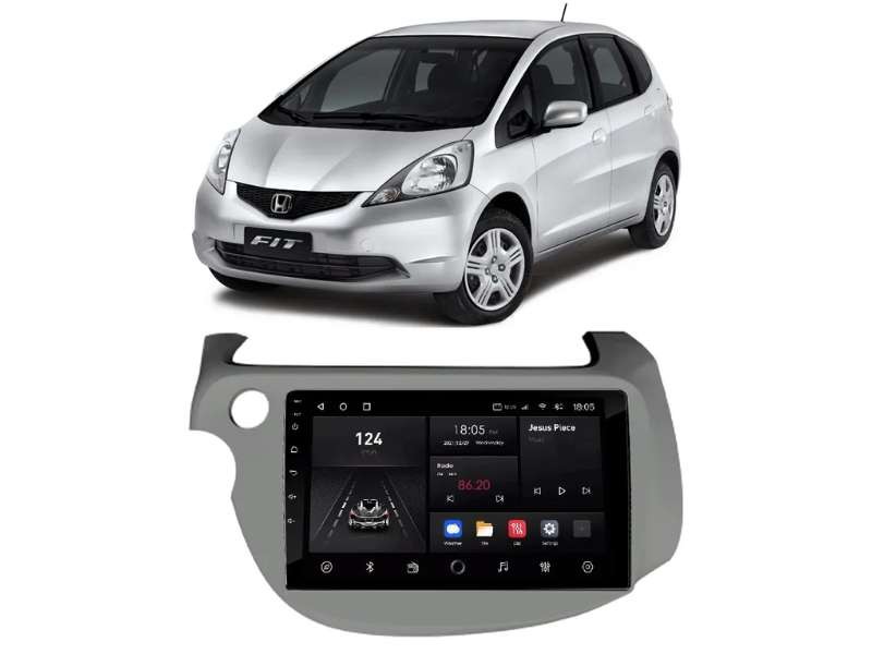 Central Multimídia Android Honda New Fit (2009-2014) - NAVPRO QUADCORE PLUS