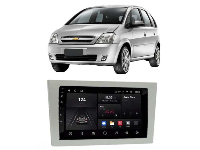 Central Multimídia Android GM Meriva (2003-2011) - NAVPRO QUADCORE PLUS