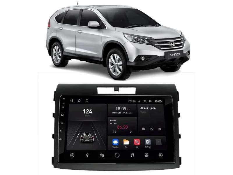 Central Multimídia Android Honda CRV LXS LXR (2012-2016) - NAVPRO OCTACORE PRO