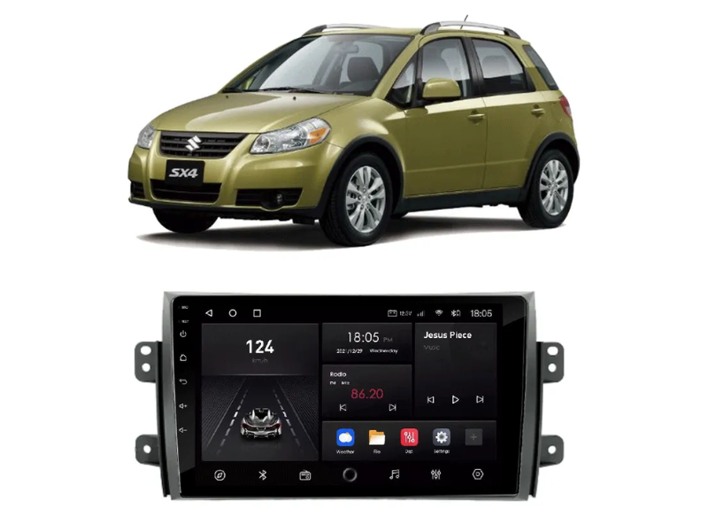 Central Multimídia Android Suzuki SX4 (2009-2015) - NAVPRO QUADCORE PLUS