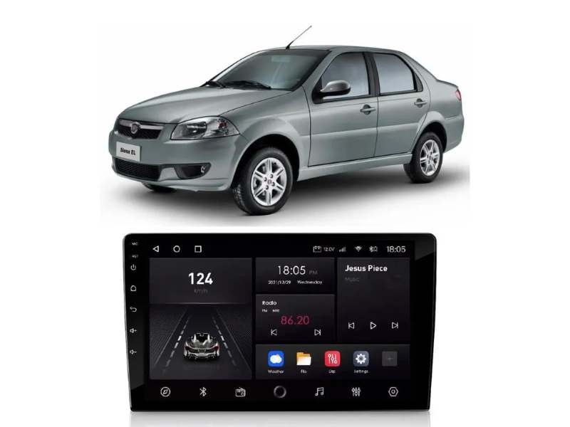 Central MultimÍdia Android Fiat Siena (2008-2012) - QUADCORE PLUS NAVPRO CASKA