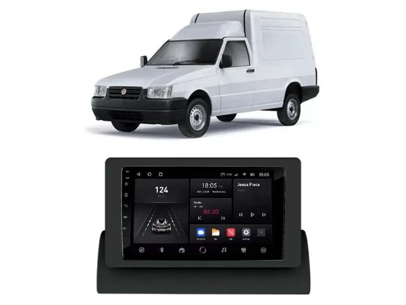 Central Multimídia Android Fiat Fiorino (1997-2013) - QUADCORE PLUS NAVPRO