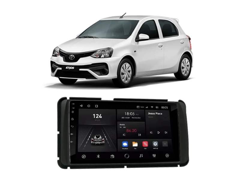 Central Multimídia Android Toyota Etios (2012-2022) - NAVPRO QUADCORE PLUS