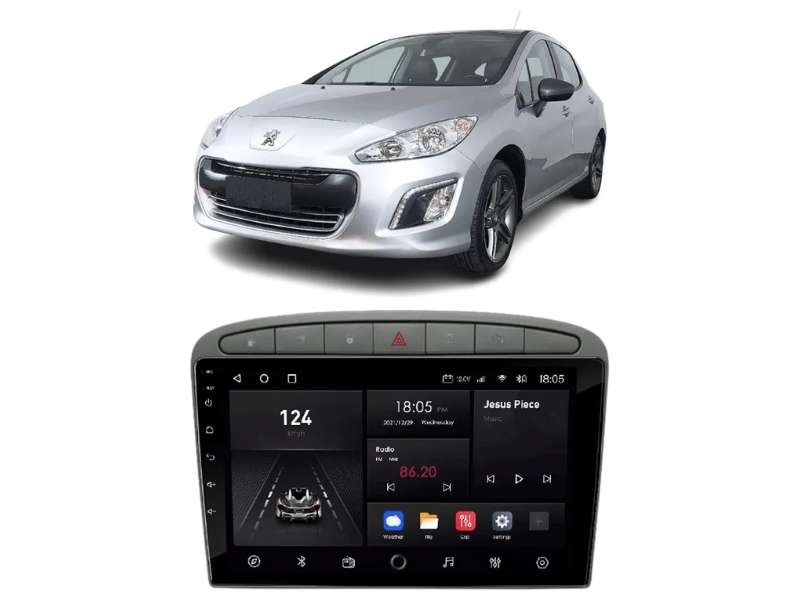 Central Multimídia Android Peugeot 308/408 - NAVPRO QUADCORE PLUS