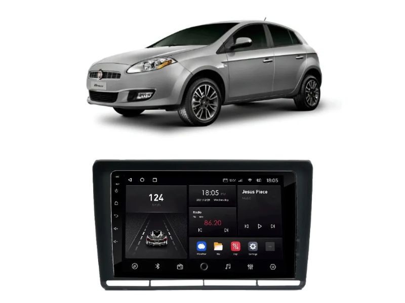 Central Multimídia Android Fiat Bravo - NAVPRO QUADCORE PLUS