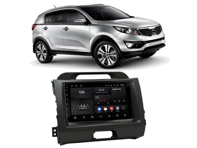 Central Multimídia Android Kia Sportage (2011-2015) - QUADCORE PLUS NAVPRO