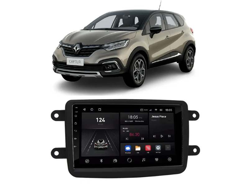 Central Multimídia Android Renault Captur - QUADCORE PLUS NAVPRO